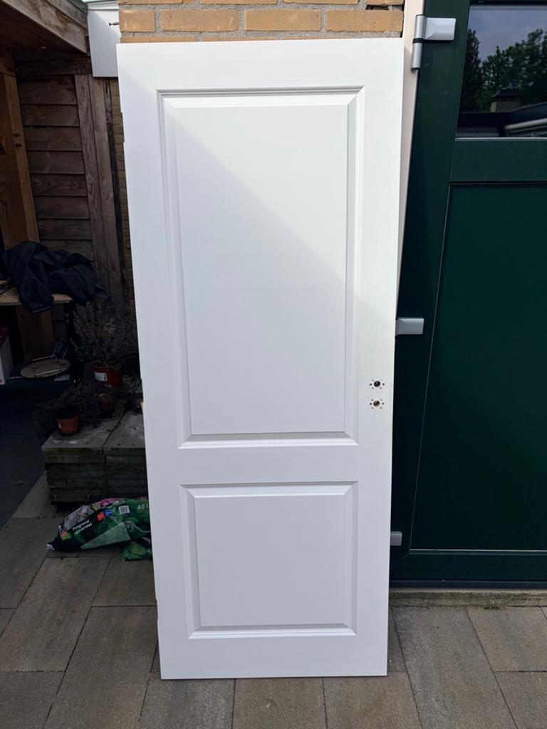 Witte binnendeur, zo goed als nieuw, 201,5 x 77 stomp, Ophalen, 80 tot 100 cm, Binnendeur, Zo goed als nieuw