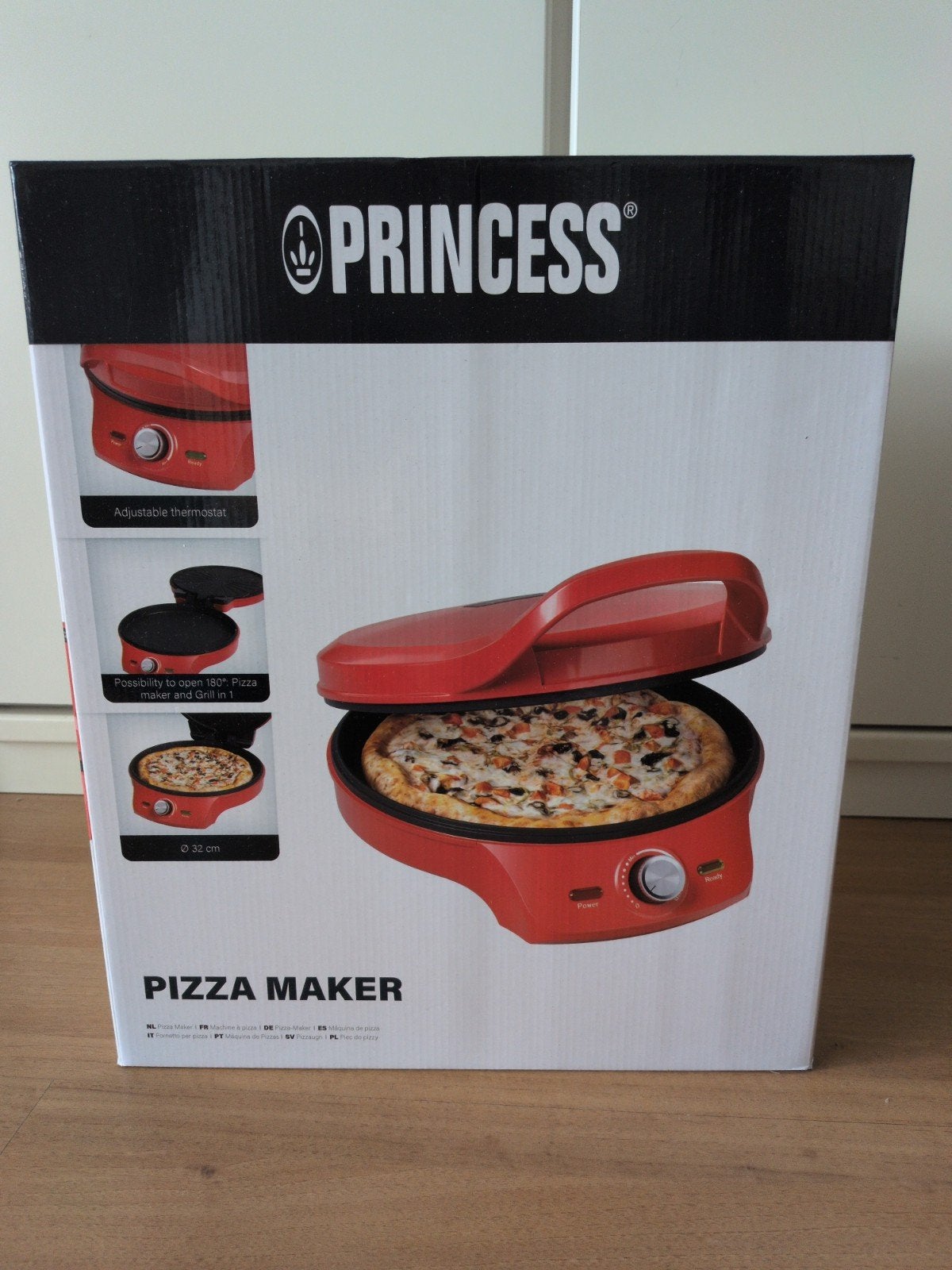 Nieuwe Princess Pizza Maker & Grill - 2000W, Ophalen, Minder dan 45 cm, Overige merken, Pizzaoven