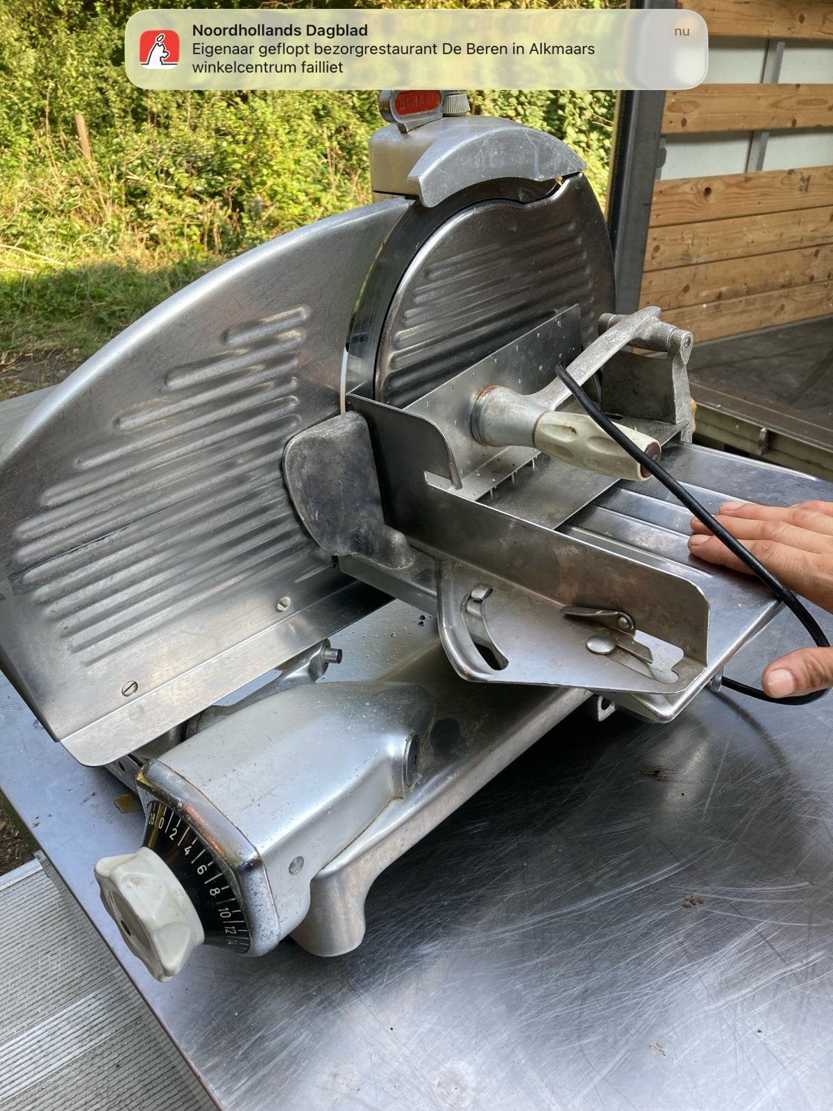 Berkel professionele snij machine, Huis en Inrichting, Keuken | Keukenbenodigdheden, Gebruikt, Ophalen of Verzenden
