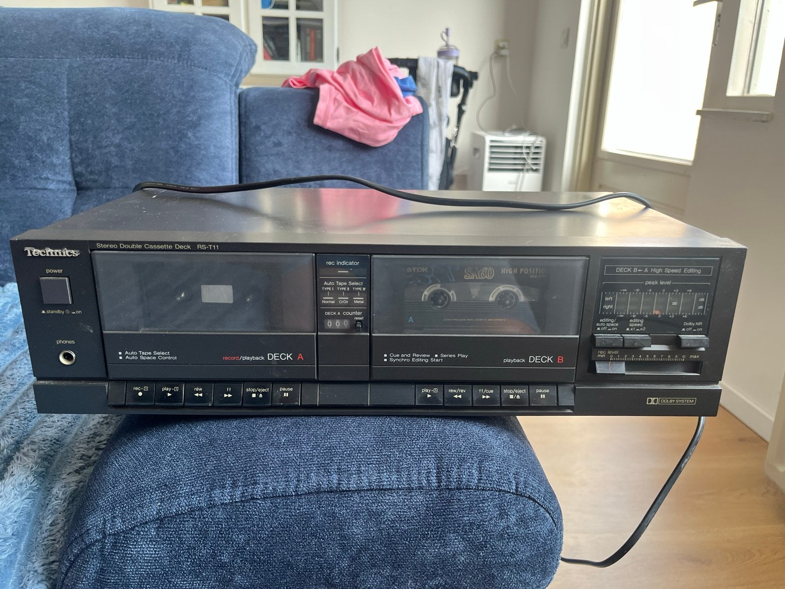 Technics RS-T11 Stereo Dubbel Cassettedeck vintage, Ophalen, Dubbel, High speed dubbing