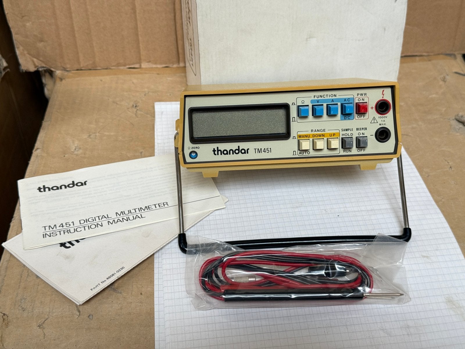Thandar tm 451 multimeter, Ophalen of Verzenden, Zo goed als nieuw, Nvt, Nvt