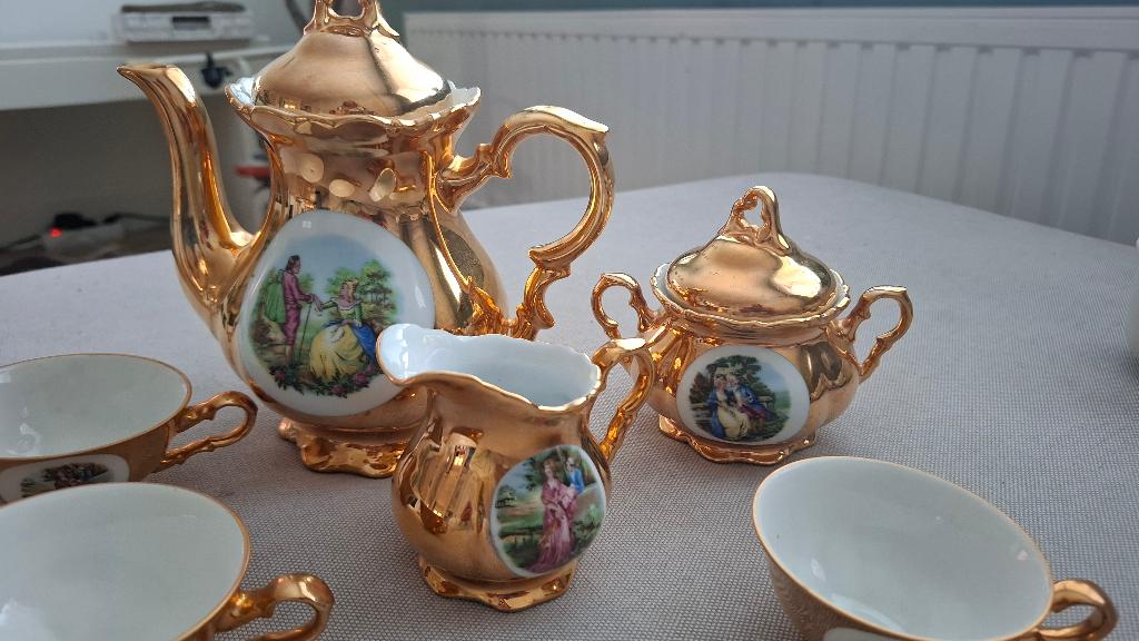Bavaria Waldersdorf 22 kt gold serviesdelen, Ophalen, Gebruikt, Schaal of Schalen, Overige stijlen