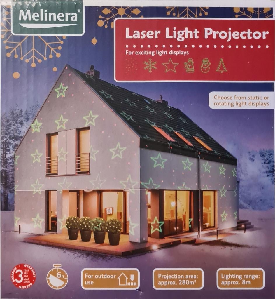 Laser Light Projector geschik voor binnen/buiten, Ophalen of Verzenden
