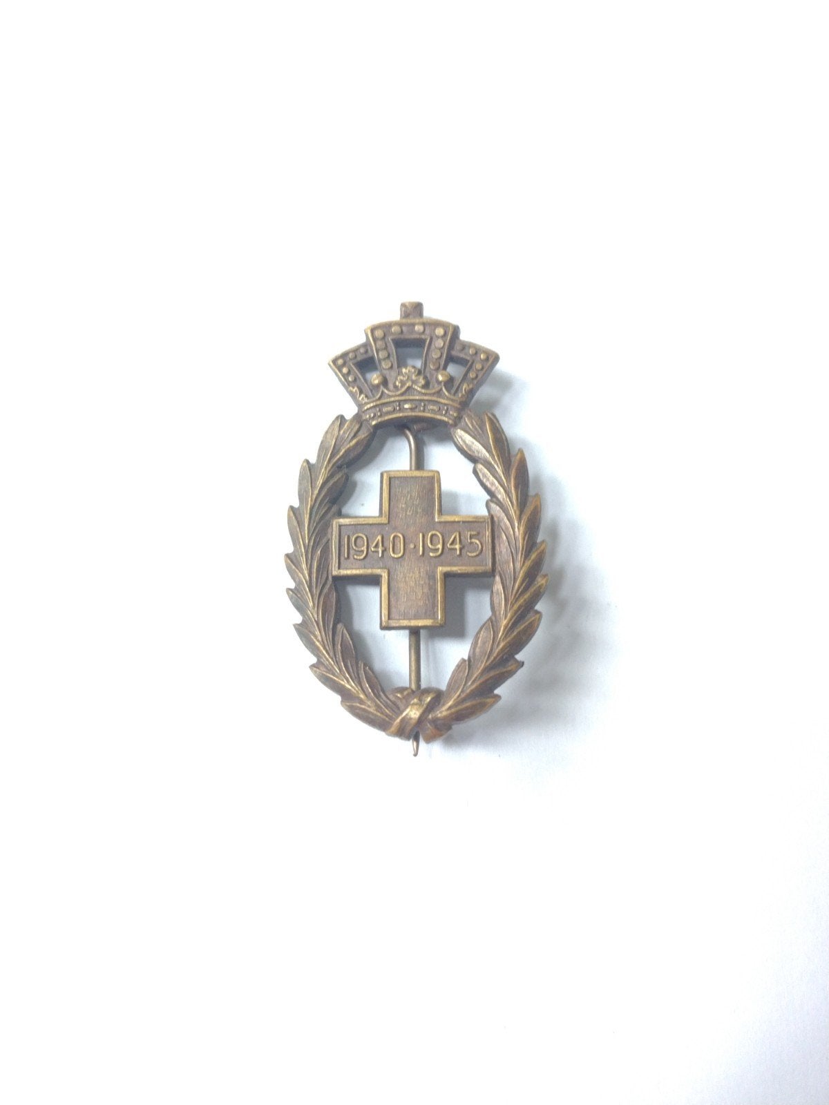 A België rode kruis medaille 1940-45 versienste, Ophalen of Verzenden, Landmacht, Overige gebieden, Lintje, Medaille of Wings