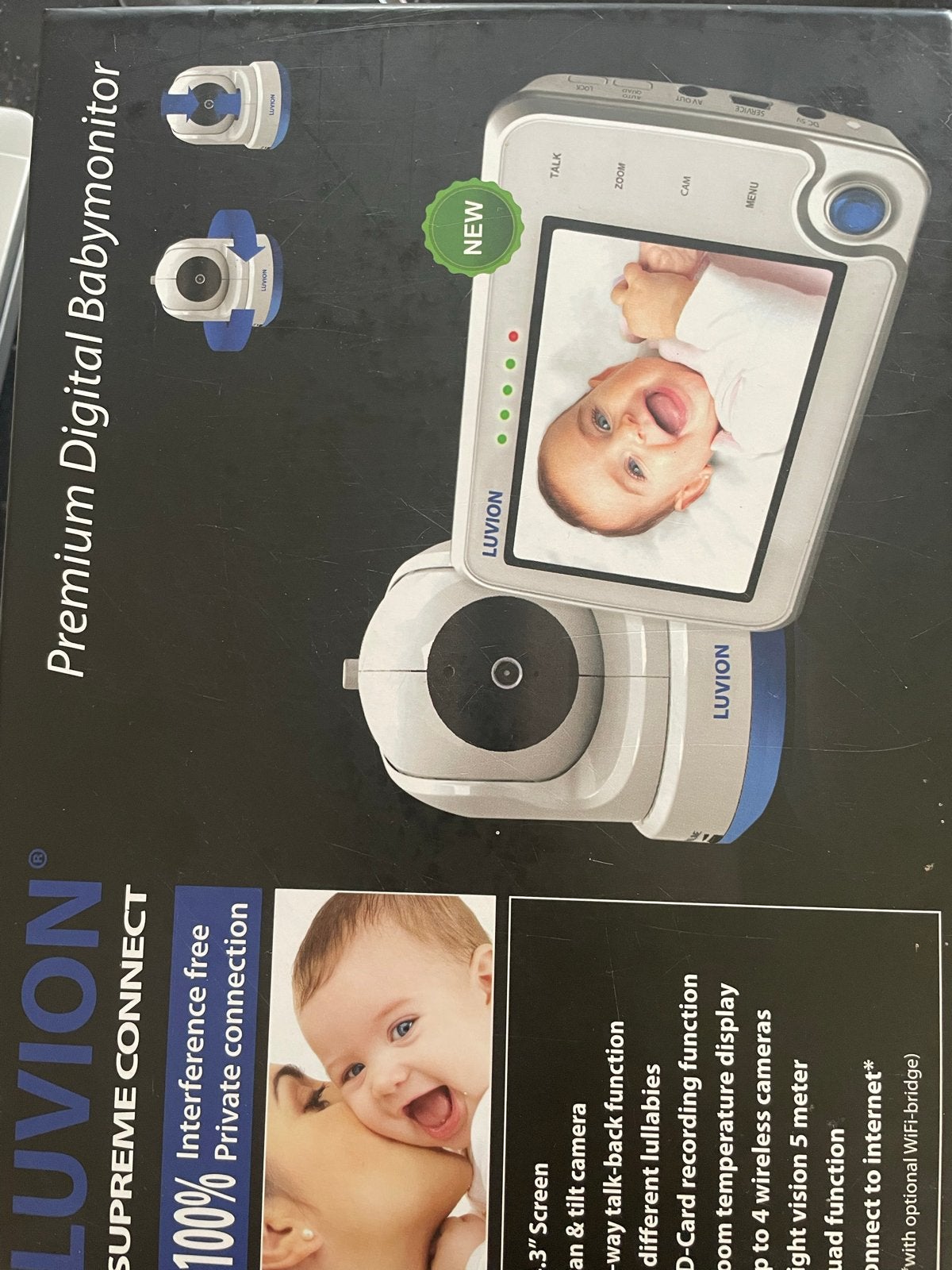 Luvion Babyfoon, Ophalen, Gebruikt, 100 tot 250 meter, Camera