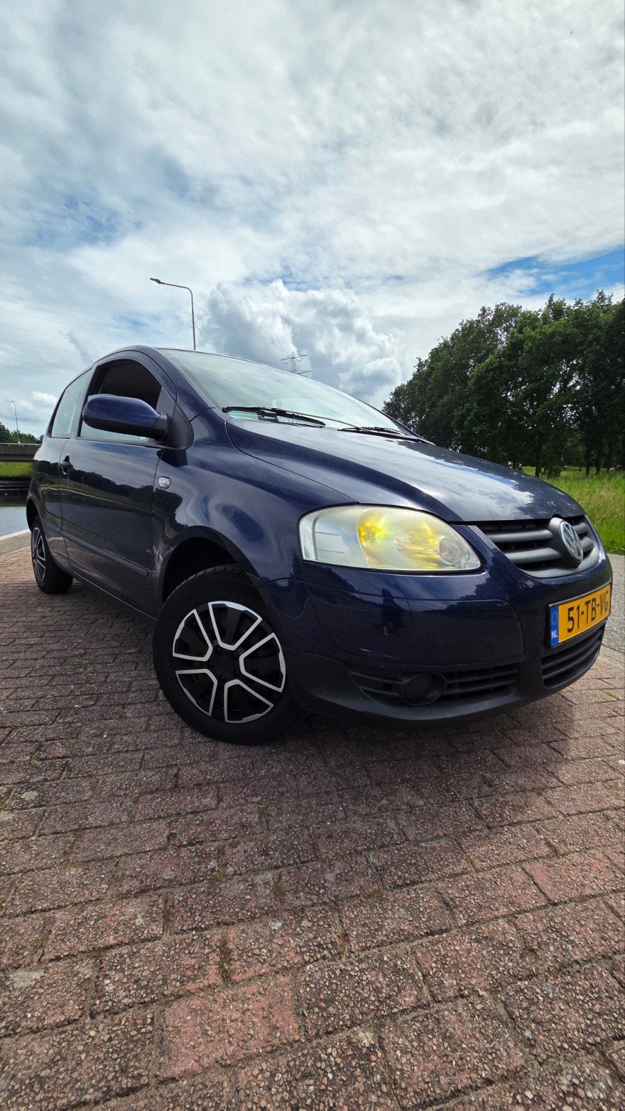 Volkswagen Fox 1.4 55KW 2007 Blauw, Auto's, Voorwielaandrijving, 15 km/l, 4 cilinders, Origineel Nederlands