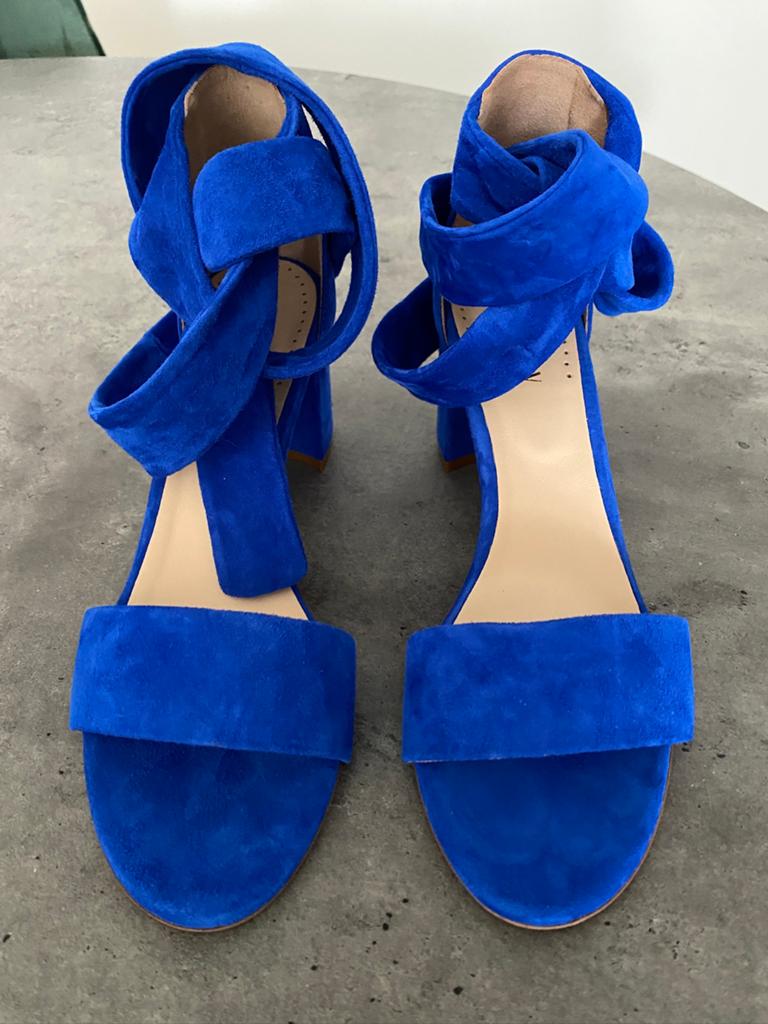 Blauwe pumps, hakken, open schoenen, Notre V, maat 38, NIEUW, Kleding | Dames, Schoenen, Blauw, Nieuw, Ophalen of Verzenden, Schoenen met hoge hakken