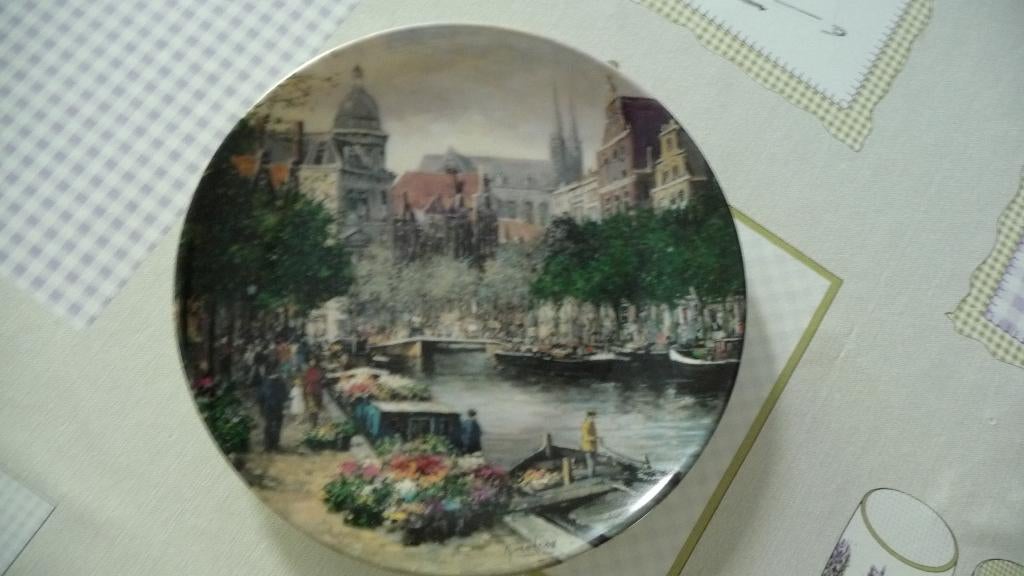 Bord De Amsterdamse Bloemengracht, Ophalen of Verzenden