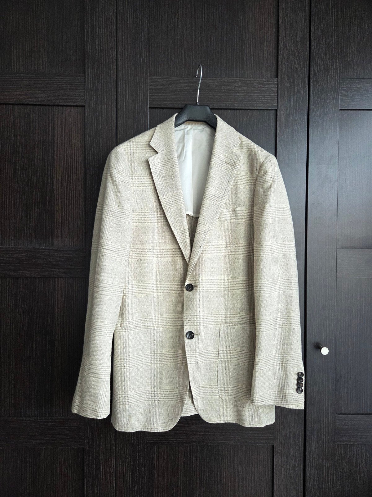 Nieuw Suitsupply blazer wol linnen zijde mix beige wit 46 36, Beige, Nieuw, Ophalen of Verzenden, Maat 46 (S) of kleiner