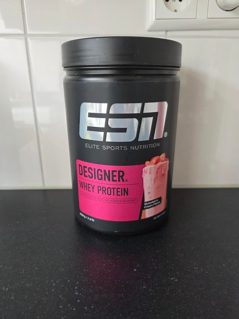 ESN Designer Whey Protein - Strawberry Cream, Ophalen of Verzenden, Zo goed als nieuw, Overige typen