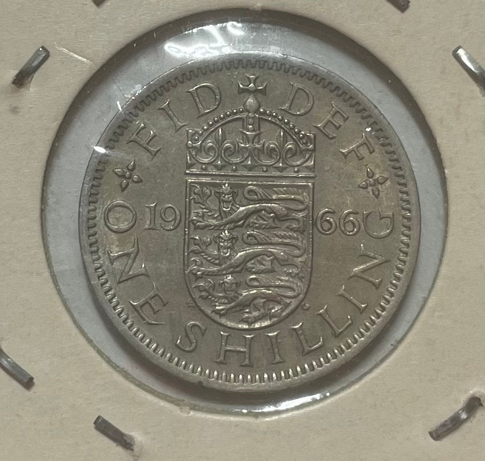 1 shilling Engeland 1966, Ophalen of Verzenden, Overige landen