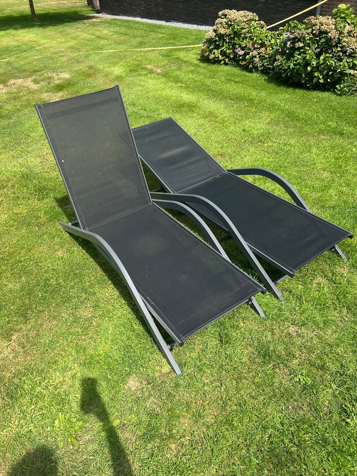 Luxe verstelbare ligbedden, Ophalen, Zo goed als nieuw, Aluminium, Verstelbaar