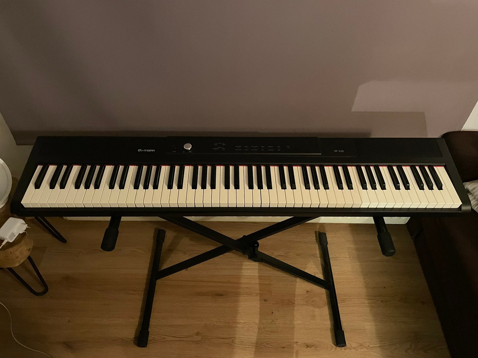 Piano Digitaal Thomann SP-320, Muziek en Instrumenten, Piano's, Ophalen, Zwart, Digitaal, Zo goed als nieuw