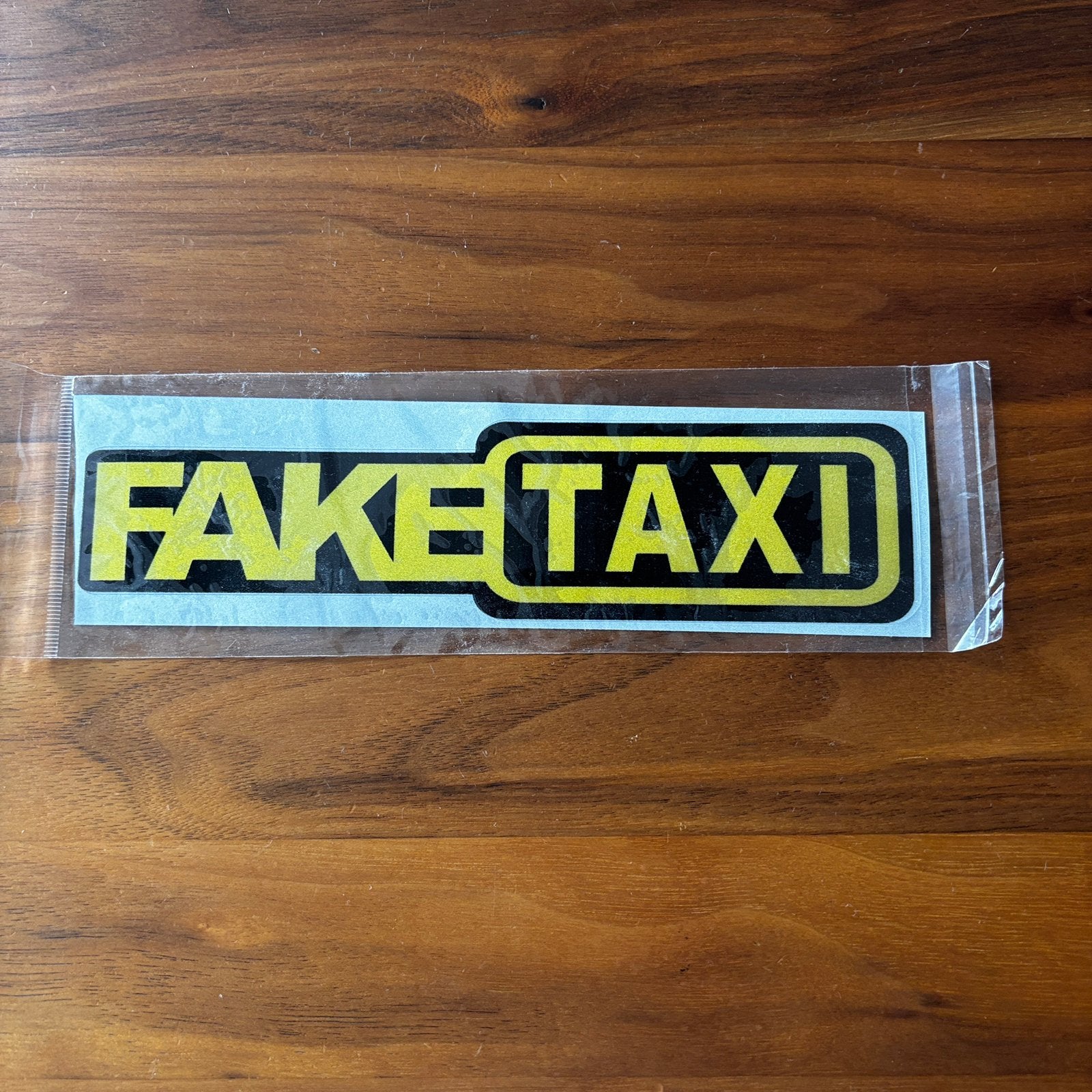 Fake Taxi sticker reflecterend 20cm - nieuw in verpakking, Ophalen of Verzenden