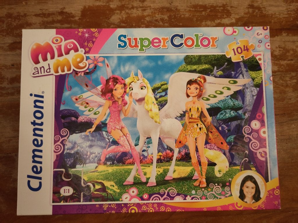 Clementoni Mia and Me legpuzzel 104 stukjes, Ophalen of Verzenden, Meer dan 50 stukjes, Zo goed als nieuw, 6 jaar of ouder