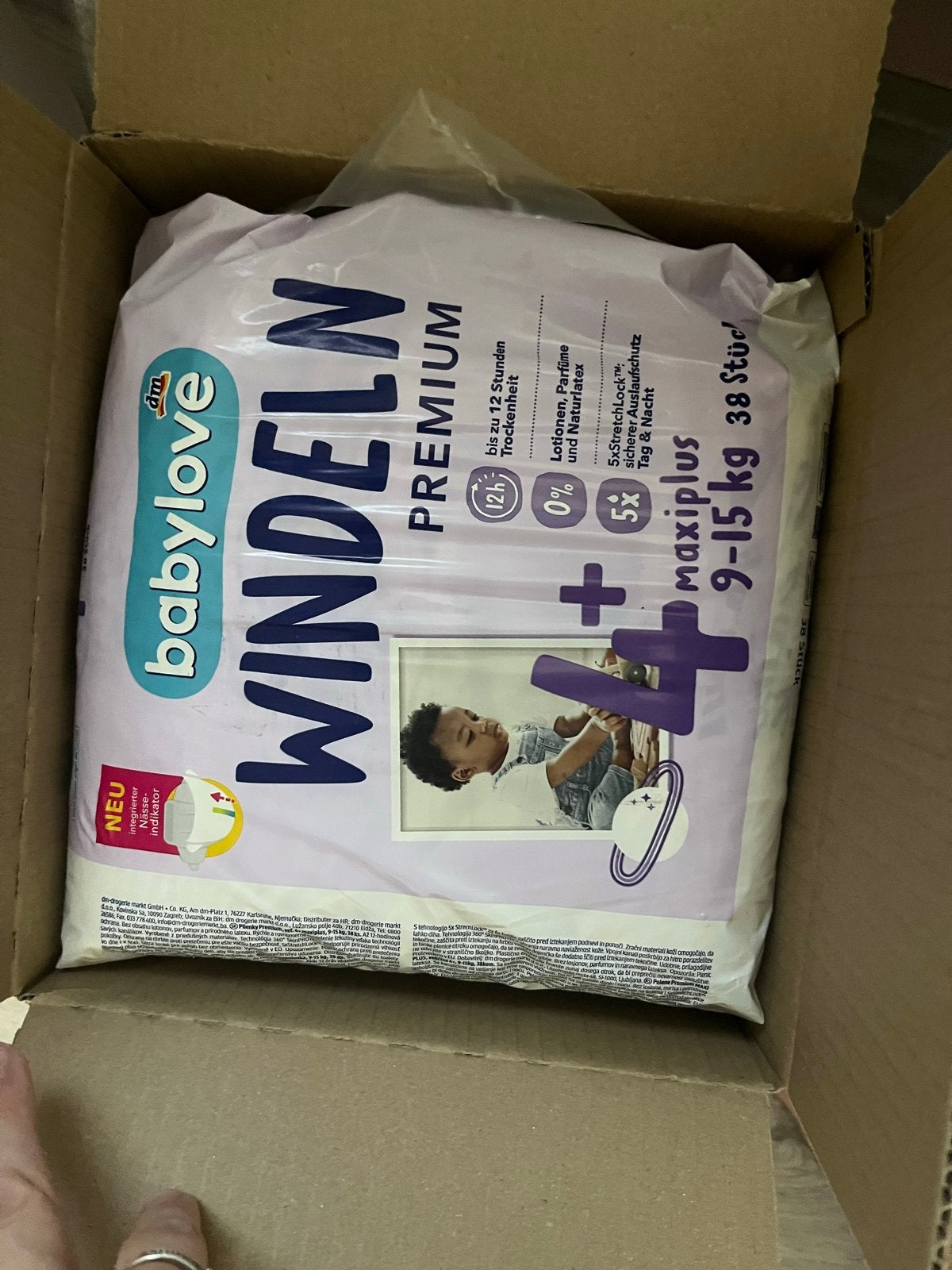 Babylove Premium Luiers Maat 4+ (36 losse + 38 in verpakking, Ophalen of Verzenden, Zo goed als nieuw