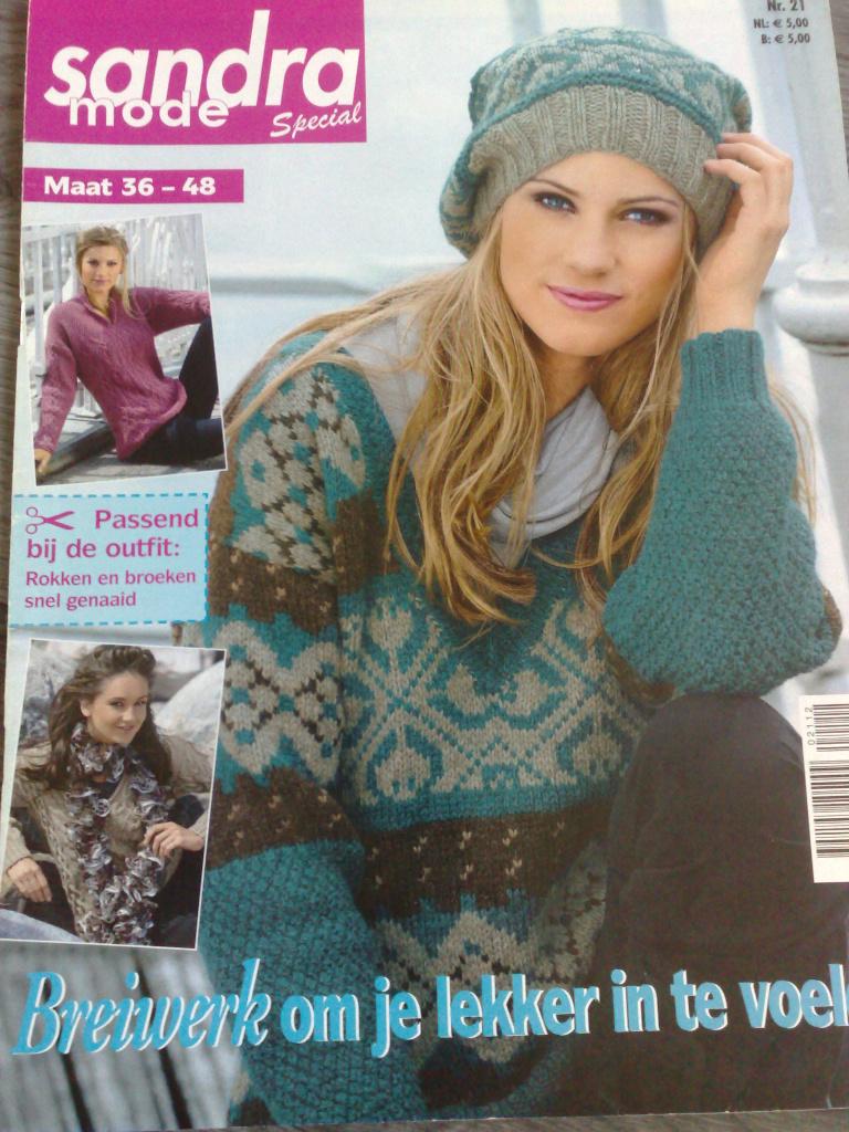 Sandra mode special Breien & naaien nr. 21, Verzenden, Zo goed als nieuw, Breien, Patroon of Boek