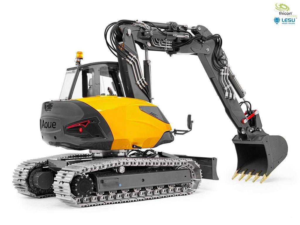 Lesu RC Hydraulische Mecalac rupskraan Kit 1/14, Ophalen of Verzenden, Nieuw, Groter dan 1:32