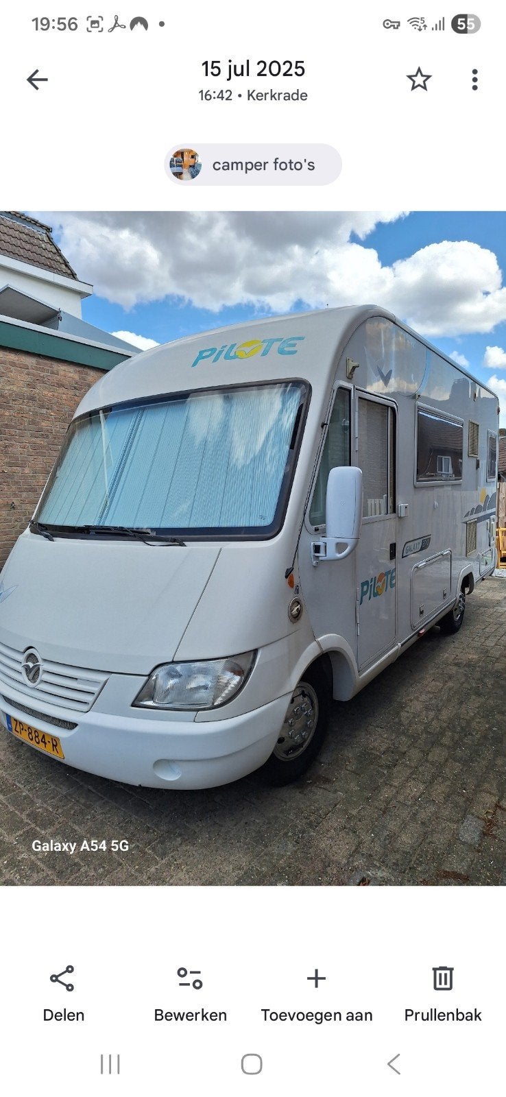 Te koop pilot integraal camper. Let op motor defect., Integraal, Afzuigkap, Ringverwarming, Fiat