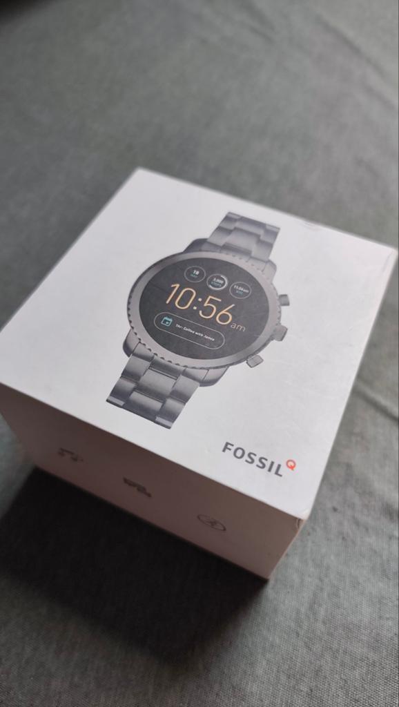 Zware Fossil smartwatch Q Exsplorist   kleur gunmetal, Sieraden, Tassen en Uiterlijk, Smartwatches, Ophalen of Verzenden, Zo goed als nieuw