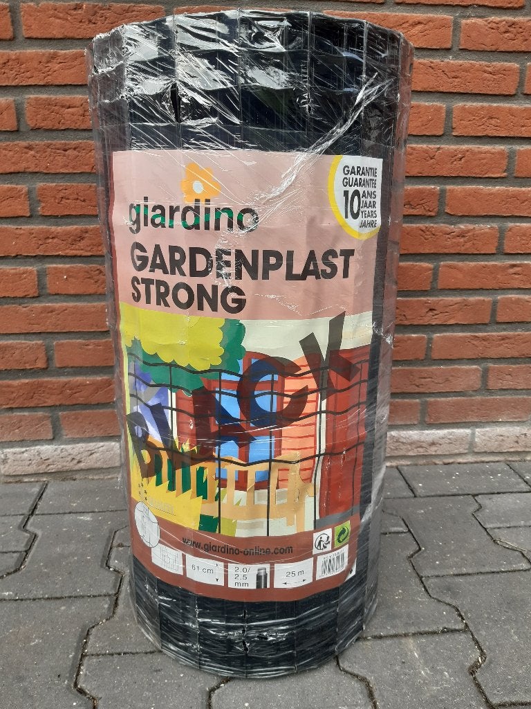 Tuin Gaas Gardenplast Strong 100 cm hoog 10 x 5 zwart 25 mtr, Ophalen, Nieuw, 20 meter of meer, Gaas