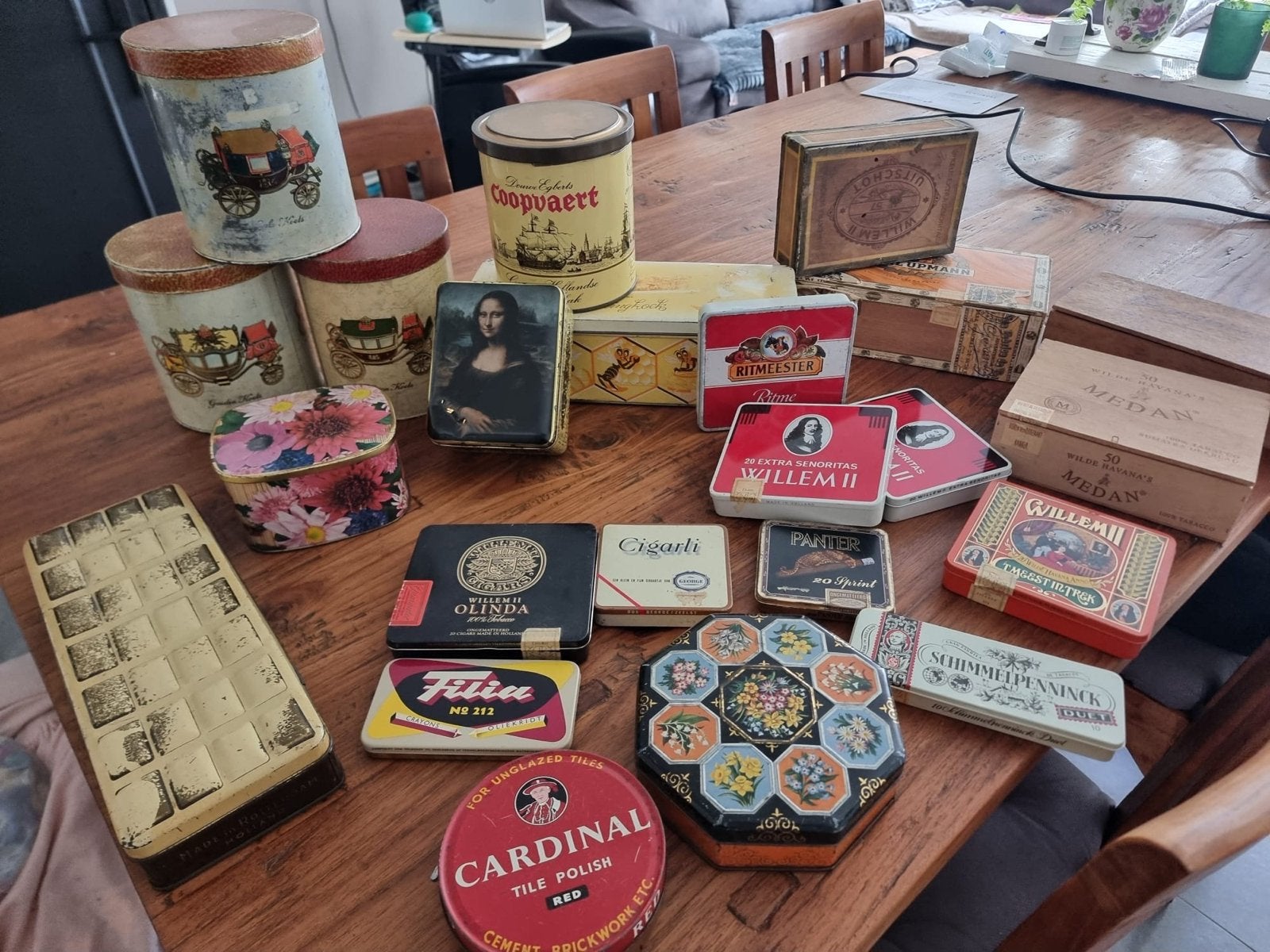 Collectie Vintage Blikken en Dozen, Ophalen