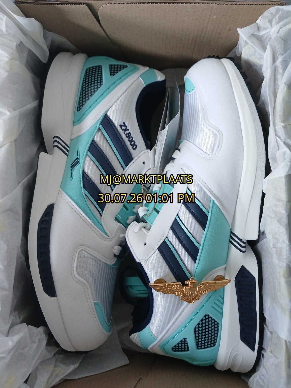 Adidas ZX 8000 Overkill "AWAY" maat 43 1/3, Kleding | Heren, Schoenen, Ophalen, Wit, Nieuw, Sneakers of Gympen