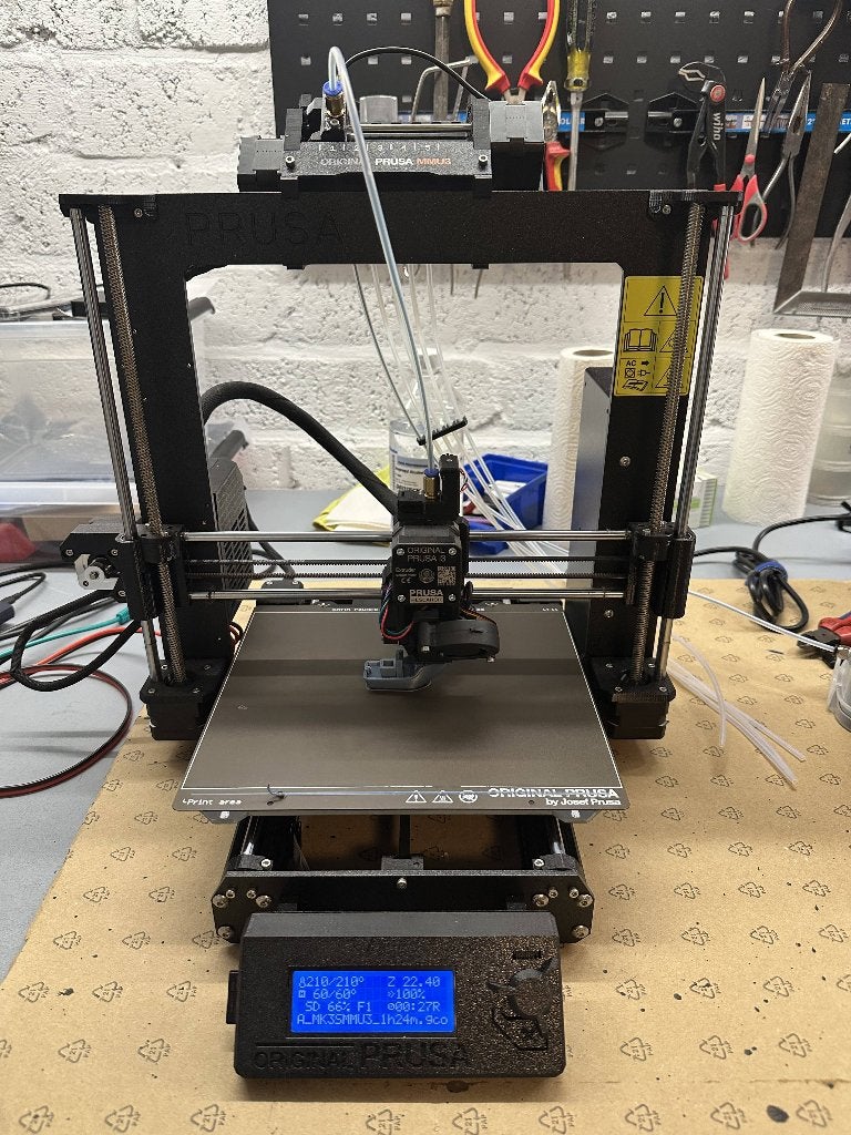 Prusa MK3S+ met MMU3, Computers en Software, 3D Printers, Ophalen, Filament, Original Prusa, Zo goed als nieuw