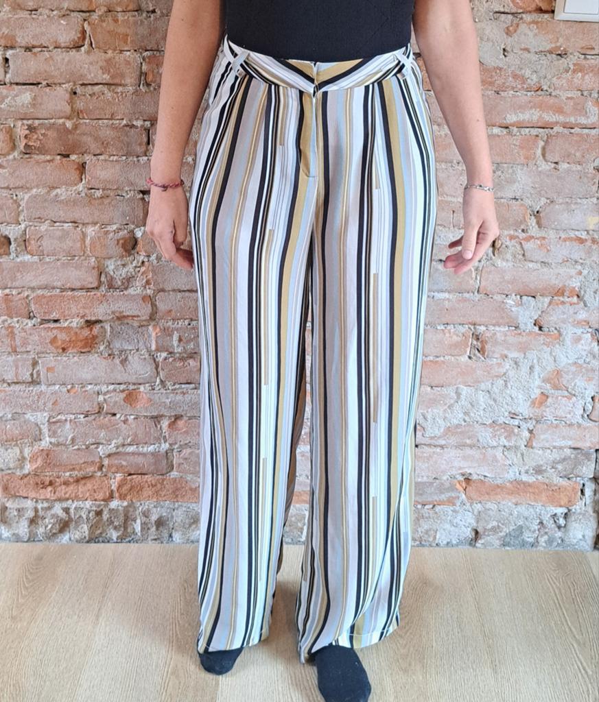 Costes gestreepte palazzo broek maat 34, Beige, Ophalen of Verzenden, Costes, Maat 34 (XS) of kleiner