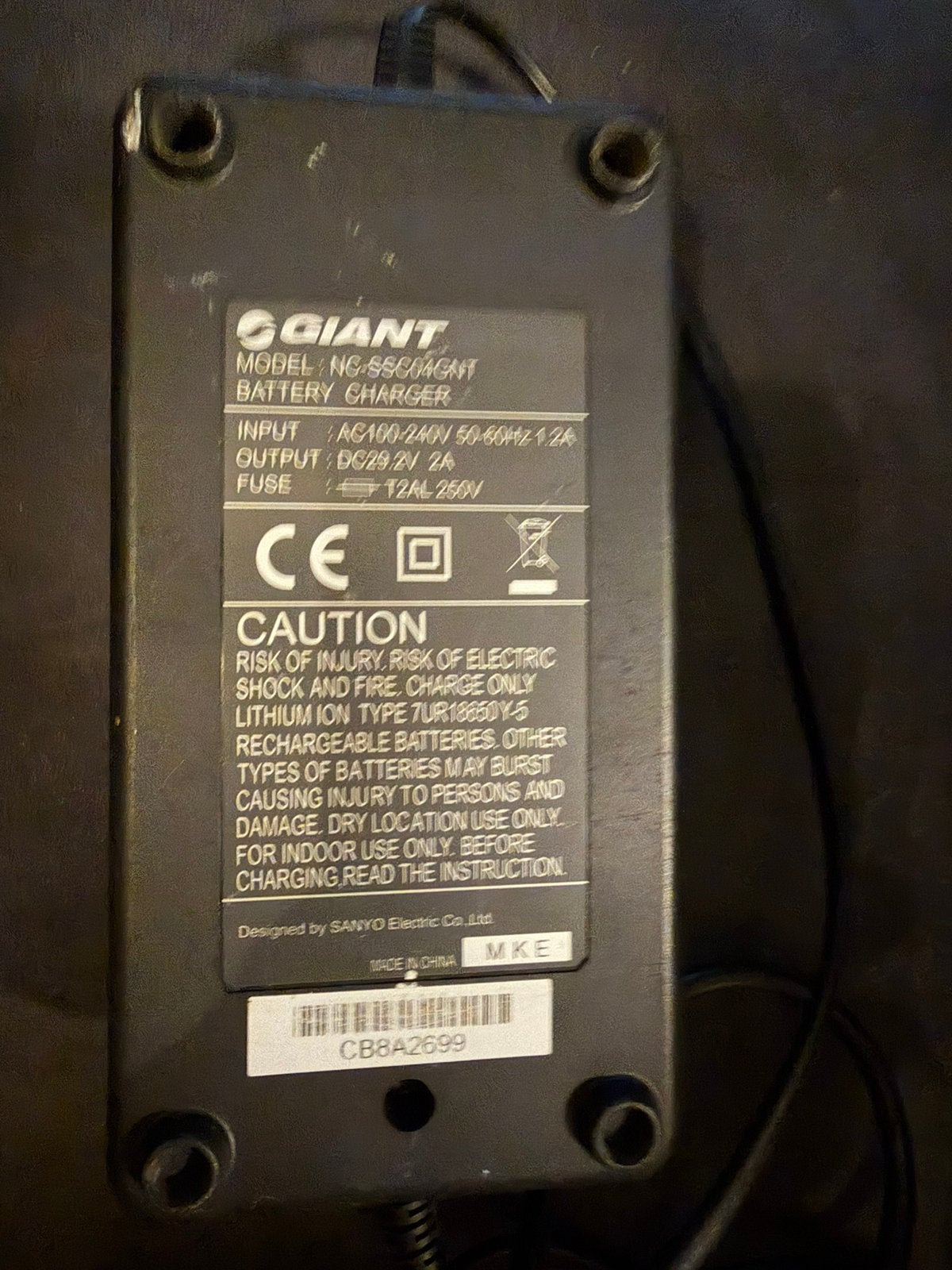 Giant ebike lader charger, Gebruikt