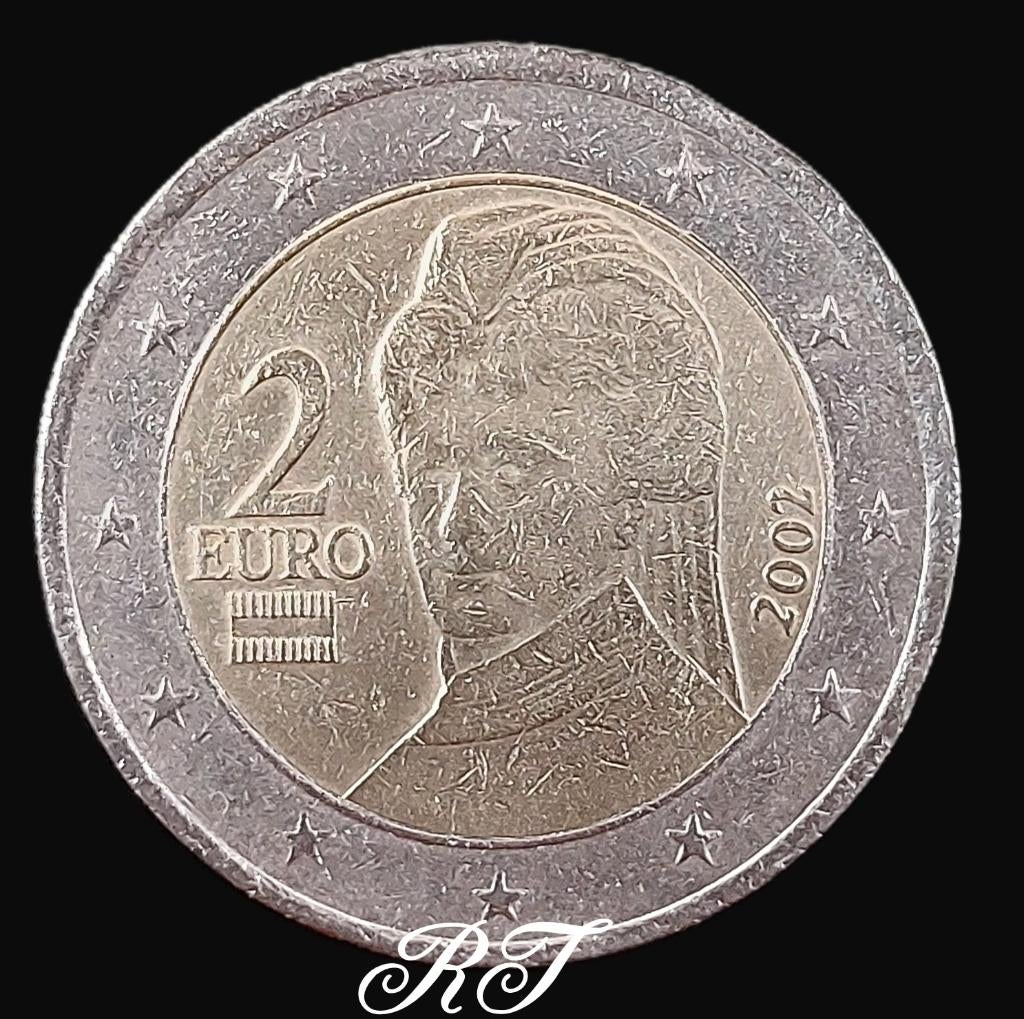 Oostenrijkse 2 Euromunt uit 2002., Postzegels en Munten, Munten | Europa | Euromunten, Ophalen of Verzenden, Oostenrijk, 2 euro
