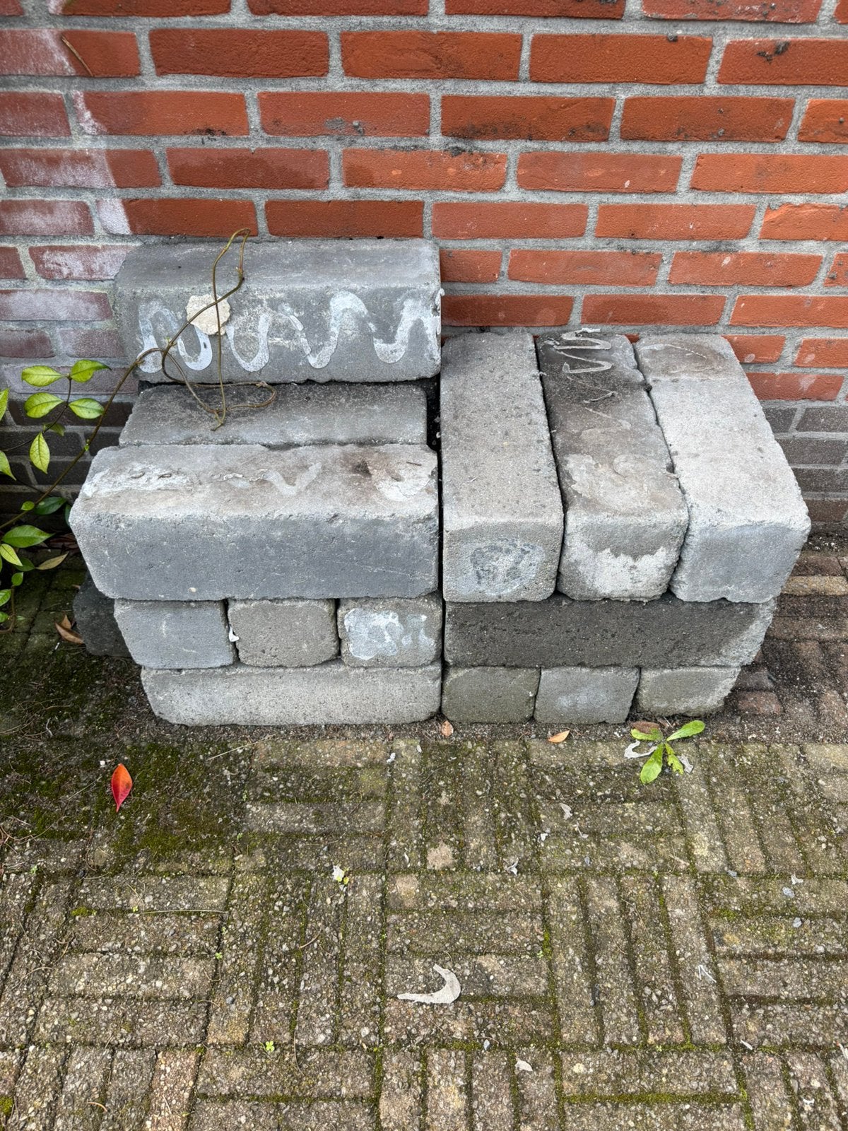 Stapelblokken +/- 30 stuks, Tuin en Terras, Ophalen, Gebruikt