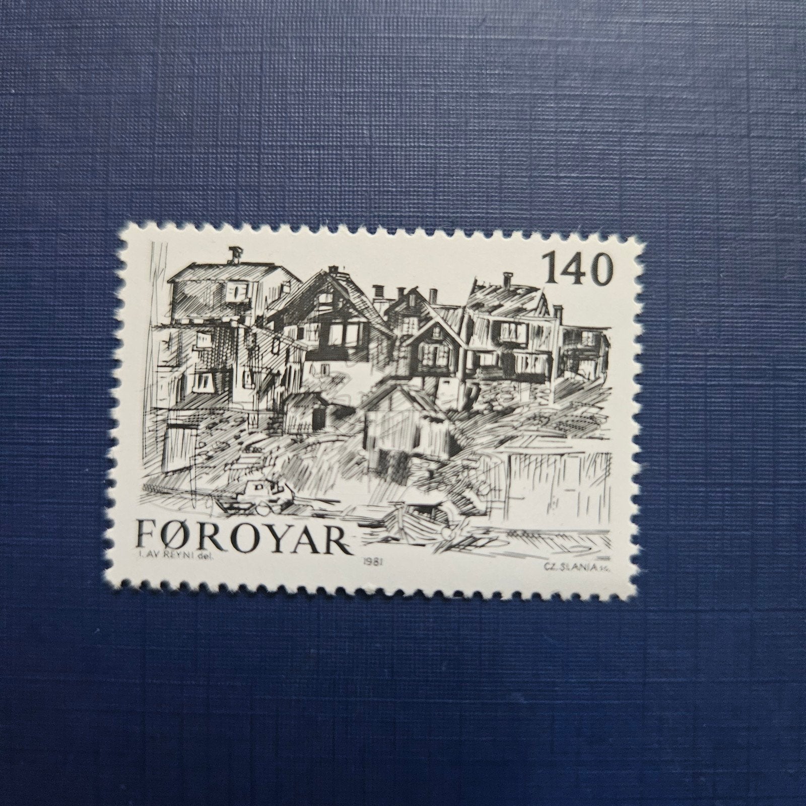 Denemarken Faeröer nr 60 pf, Ophalen of Verzenden, Denemarken, Postfris