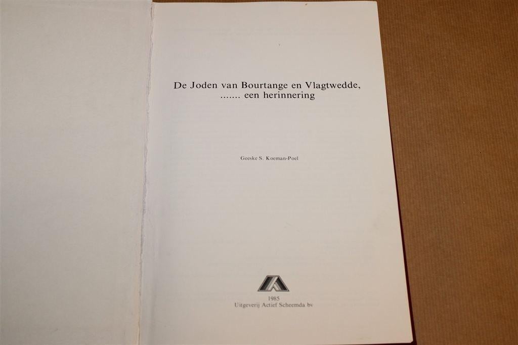 De Joden van Bourtange en Vlagtwedde ... een herinnering, Boeken, Geschiedenis | Stad en Regio, Ophalen of Verzenden, Gelezen
