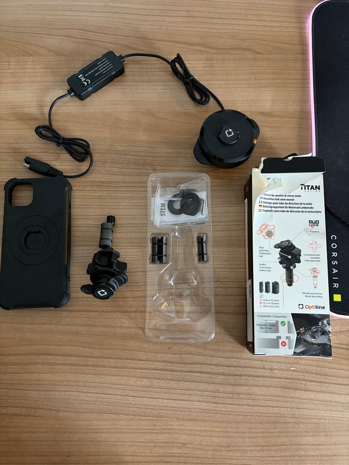 Optiline telefoonhoesje iPhone 13 en motorhouder, Ophalen of Verzenden, Zo goed als nieuw