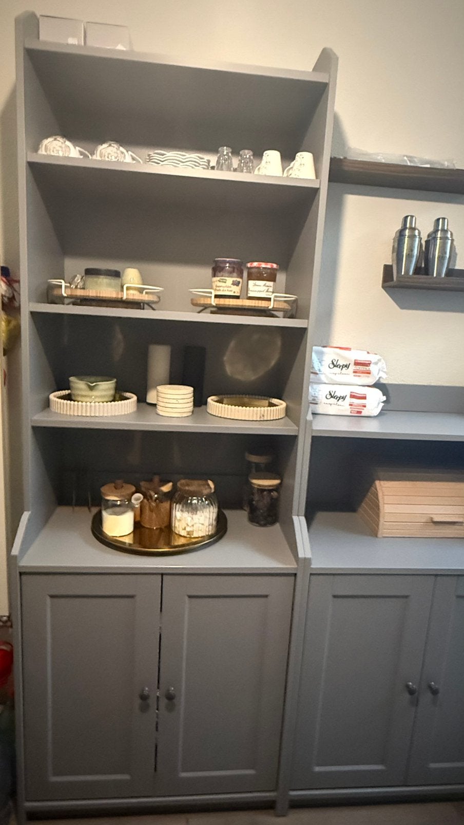 2 aparte kasten/coffeecorner buffetkast, Zo goed als nieuw, 150 tot 200 cm, 25 tot 50 cm, 50 tot 100 cm