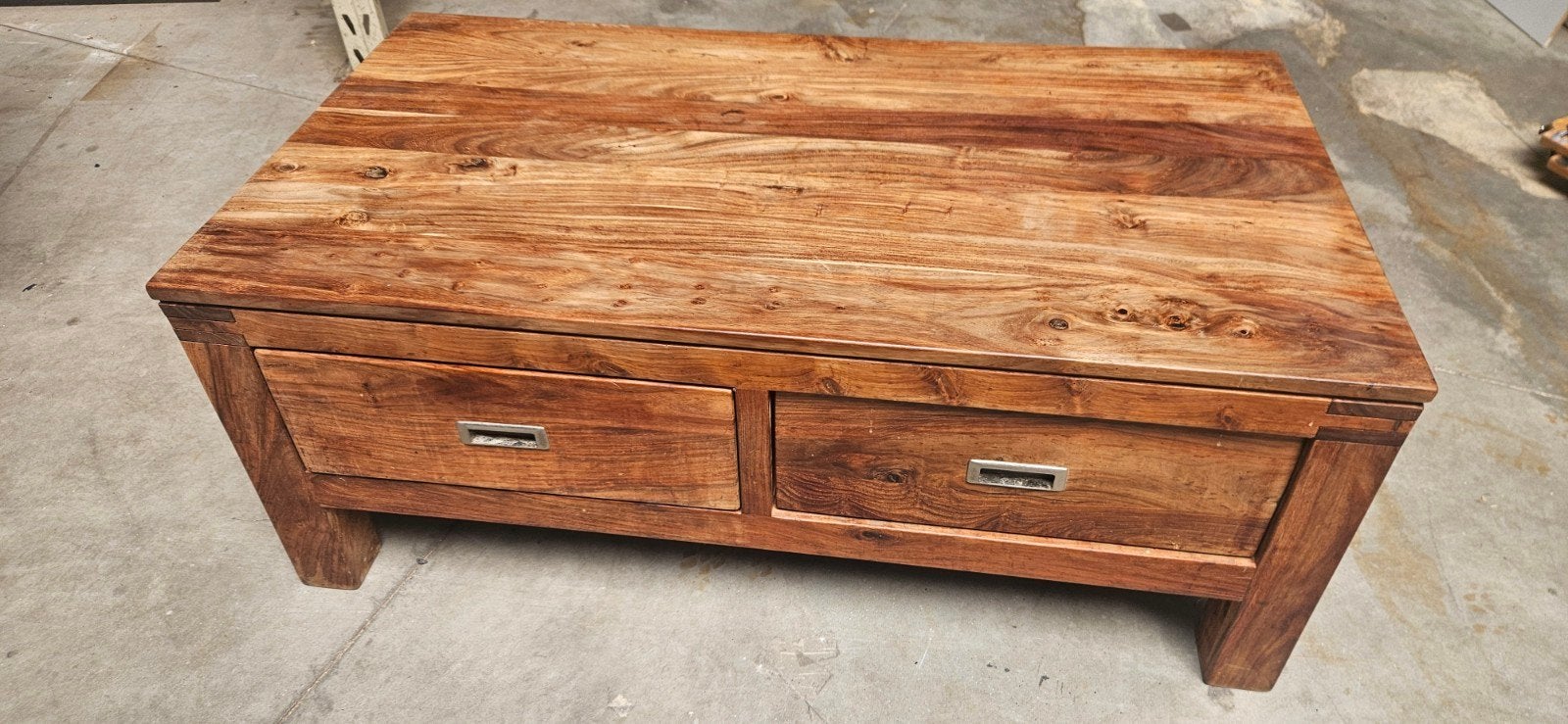Mooie Teak Salontafel - L 110 x B 60 x H 45 cm, Huis en Inrichting, Tafels | Salontafels, Ophalen of Verzenden