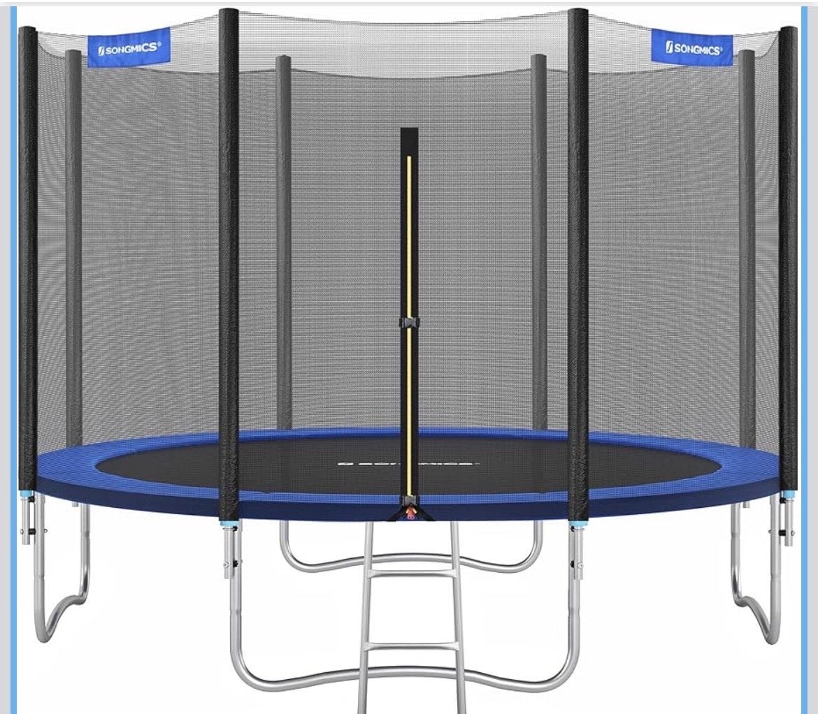 SONGMICS Trampoline met Veiligheidsnet en Ladder, Ophalen, Nieuw