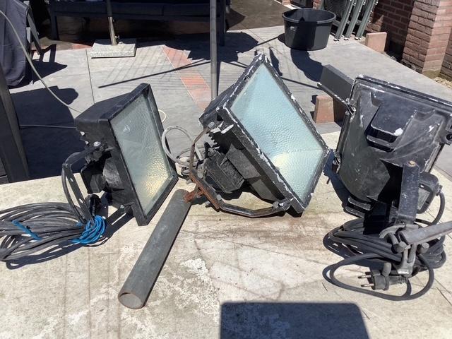 bouwlampen, Ophalen, Gebruikt, Met statief, Lamp