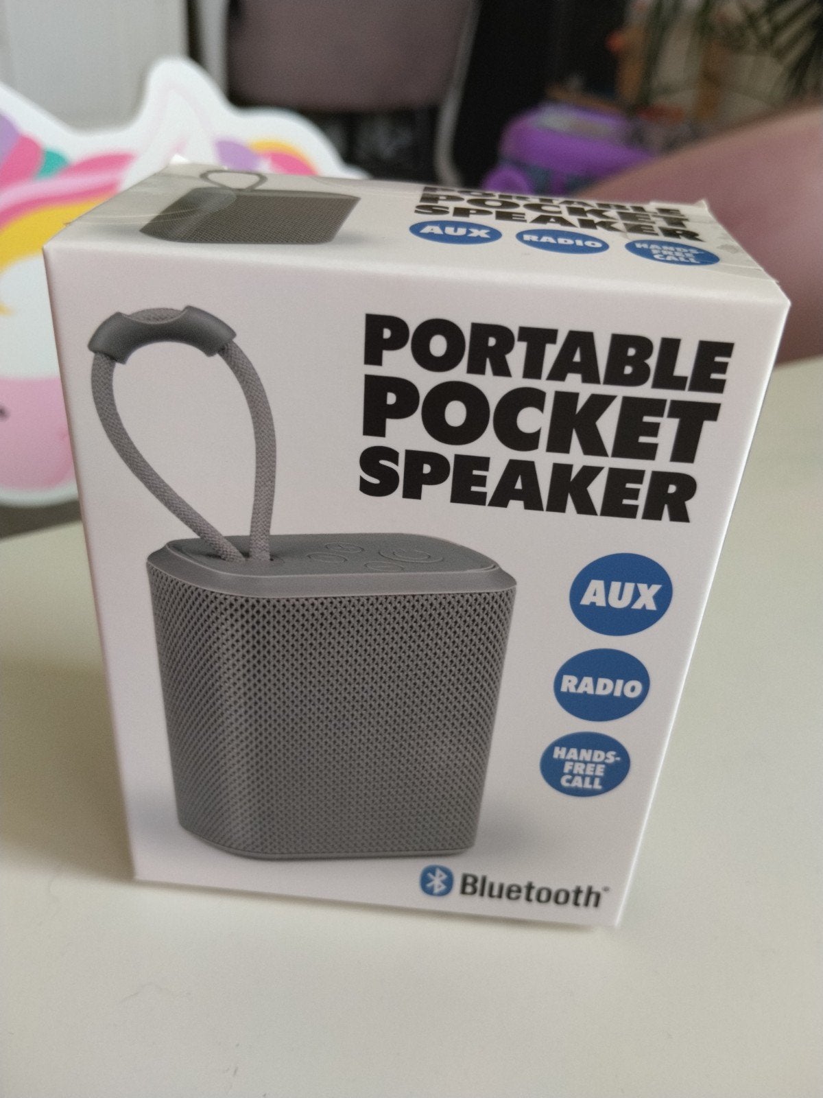 Draagbare Pocket Speaker met Bluetooth, AUX en Radio, Computers en Software, Ophalen of Verzenden, Nieuw, Overige typen, Onbekend