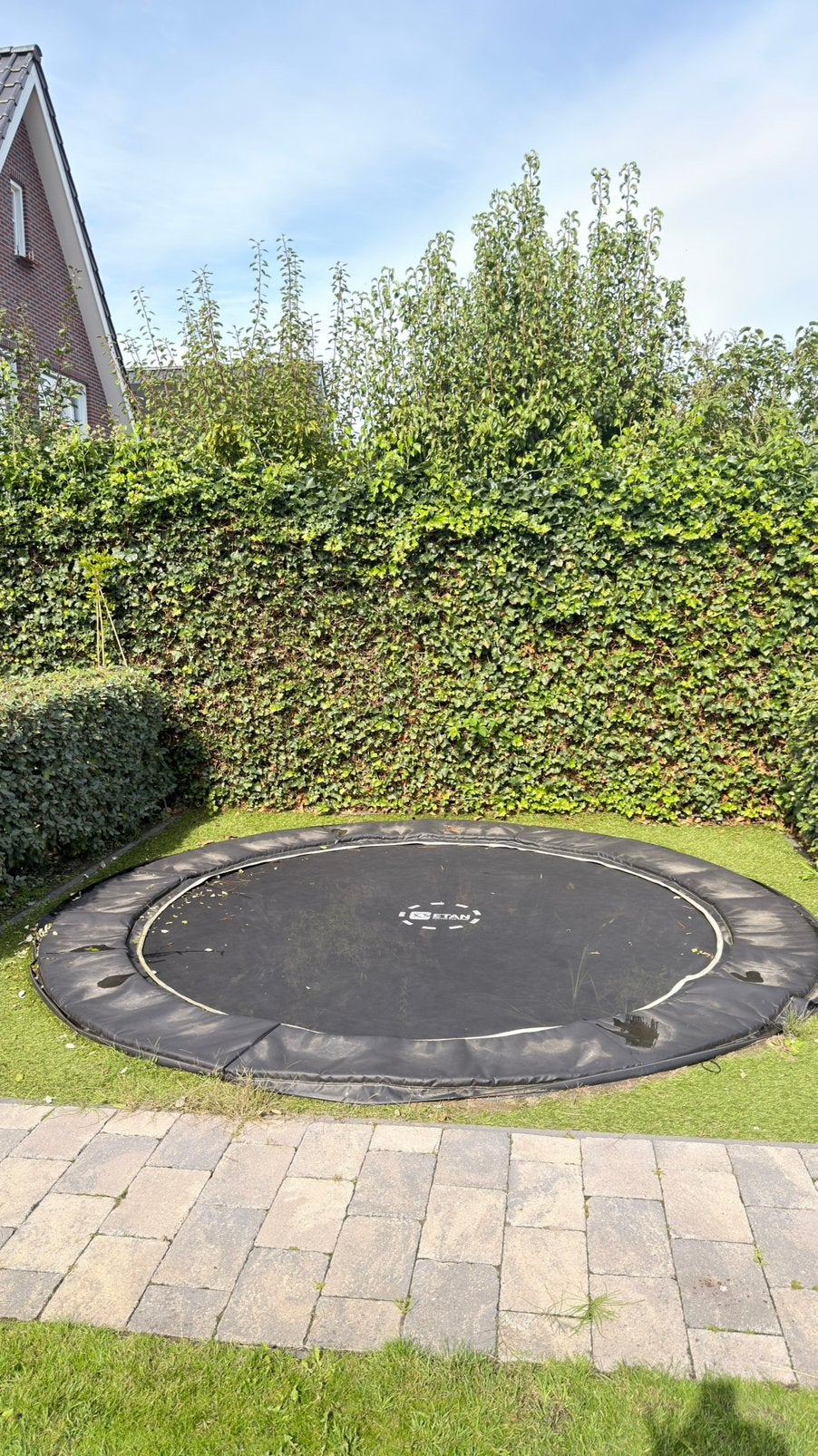 Ingegraven trampoline, Ophalen of Verzenden, Gebruikt