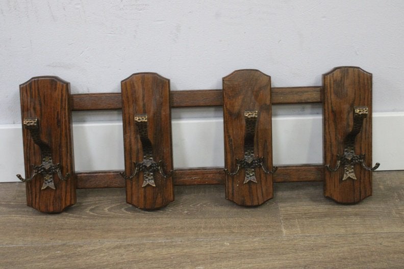 Coat Rack with 4 Double Hooks, Huis en Inrichting, Wandkapstok, Ophalen of Verzenden, Zo goed als nieuw, Minder dan 100 cm