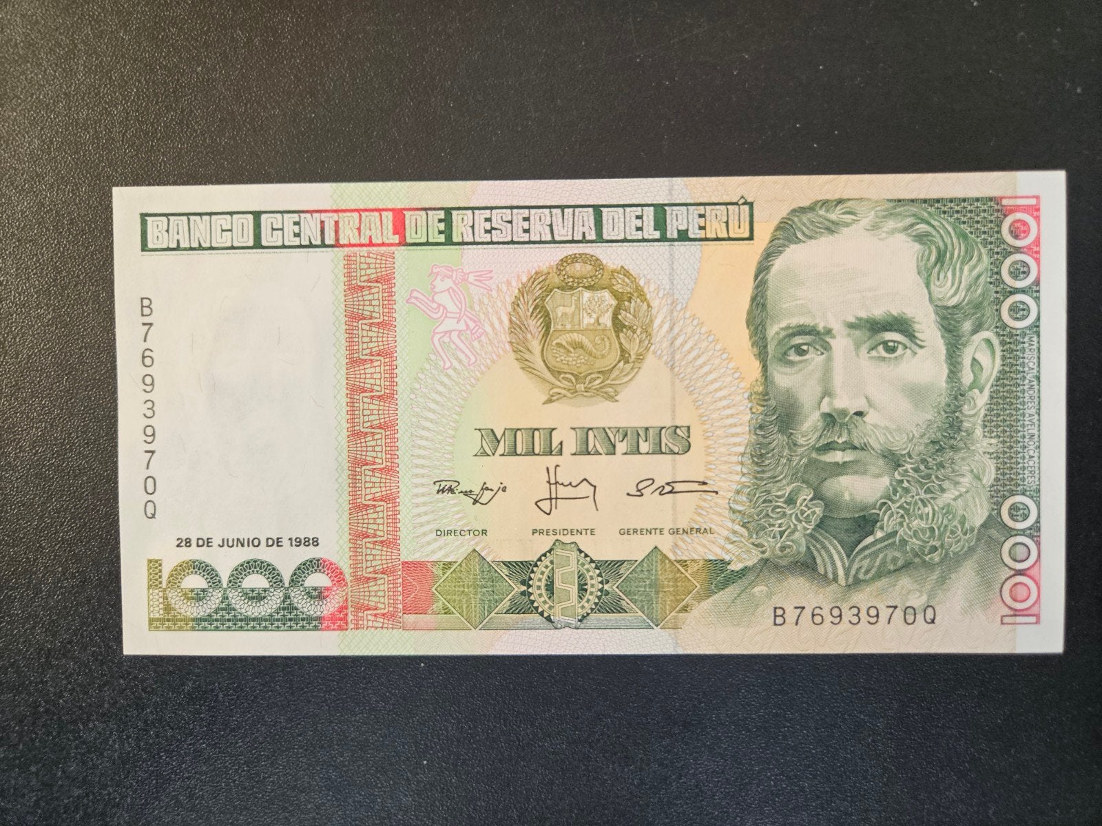 Peru pick 136b 1988 UNC, Verzenden, Zuid-Amerika, Los biljet