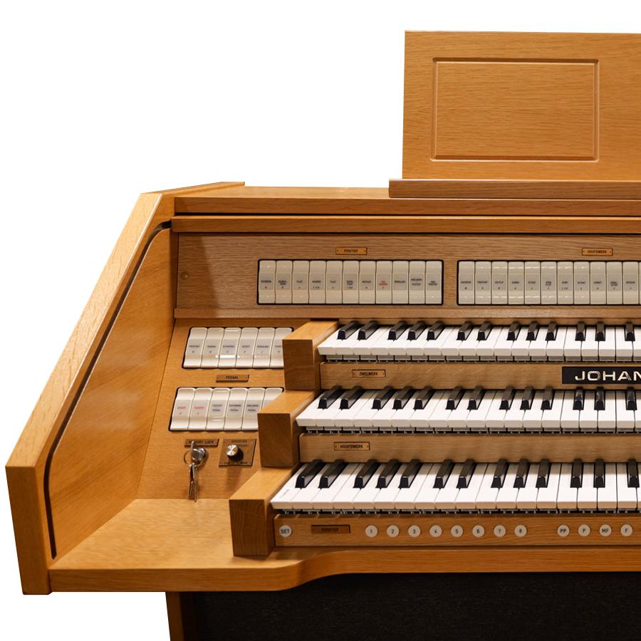 Johannus opus 35 Blank Eiken, Gebruikt, Johannus, 3 klavieren, Ophalen of Verzenden