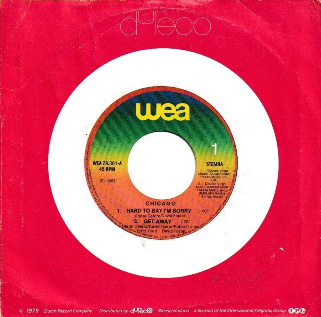 Chicago - Hard to say I'm sorry / Get away, Cd's en Dvd's, Ophalen of Verzenden, Gebruikt, 7 inch, Pop