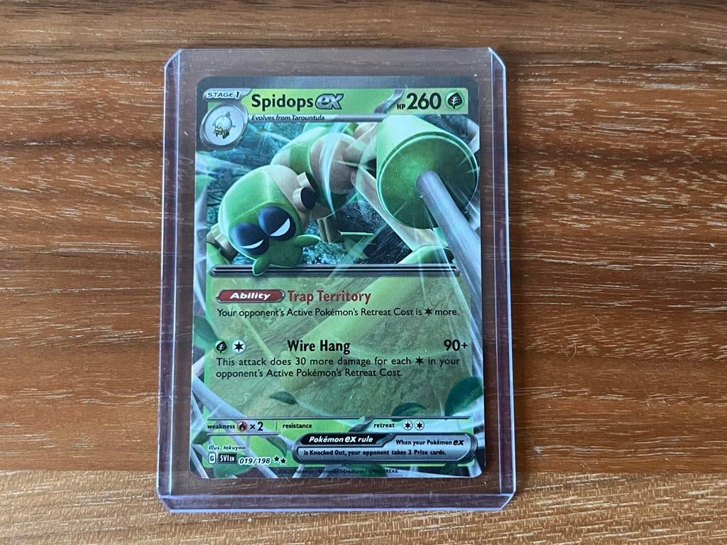 Pokemon Spidops ex mint Pokémonkaart, Ophalen of Verzenden, Nieuw, Losse kaart, Foil