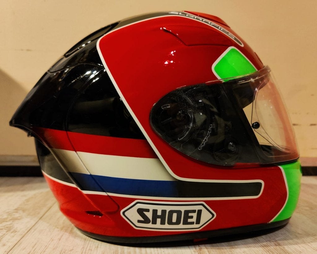 helm Shoei X Spirit 2 maat L zeldzame uitvoering Tony Mang R, Motoren, Kleding | Motorhelmen, Dames, Ophalen of Verzenden, Integraalhelm