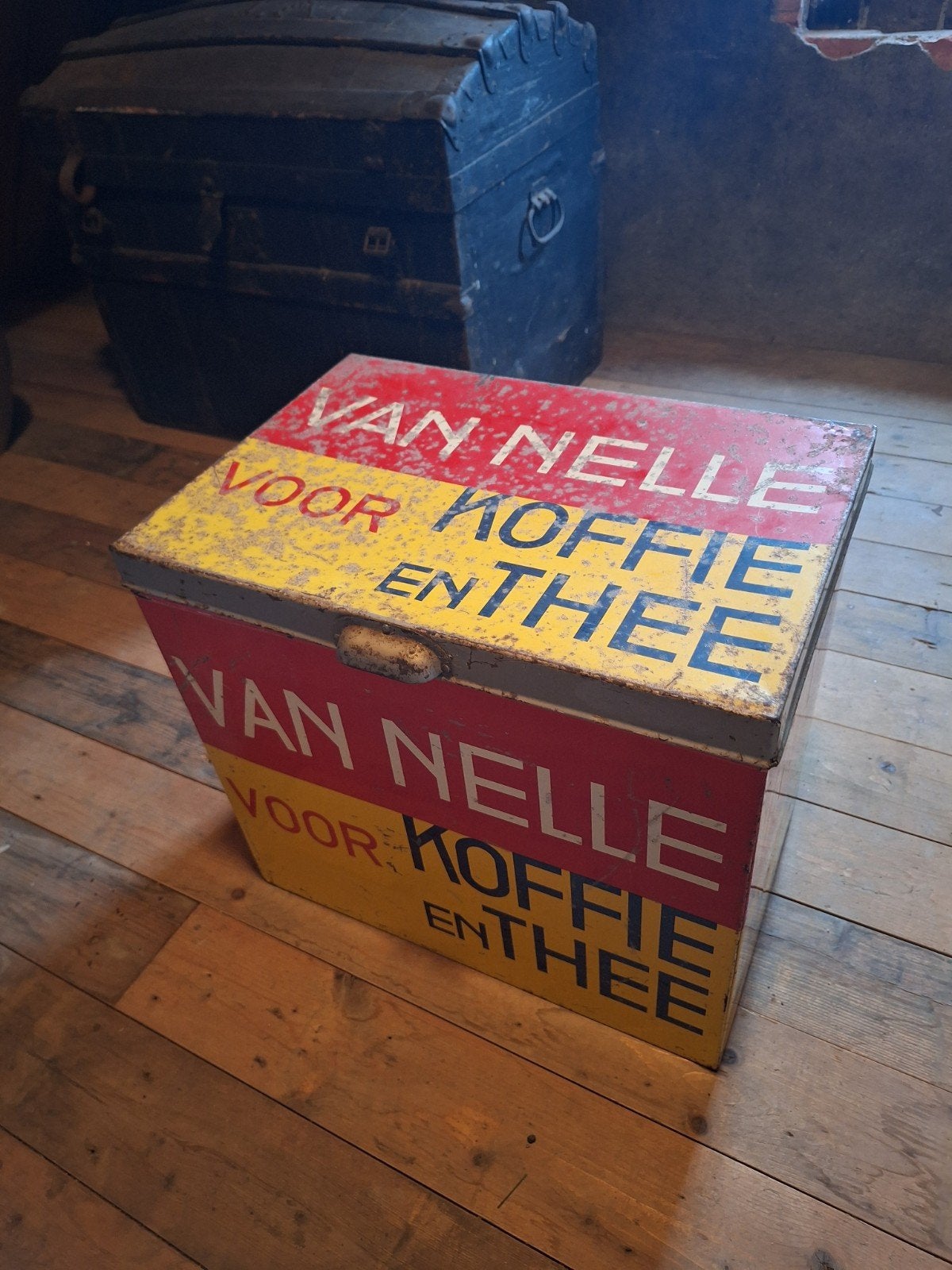 winkelblik van nelle, Verzamelen, Blikken, Ophalen of Verzenden, Gebruikt, Van Nelle