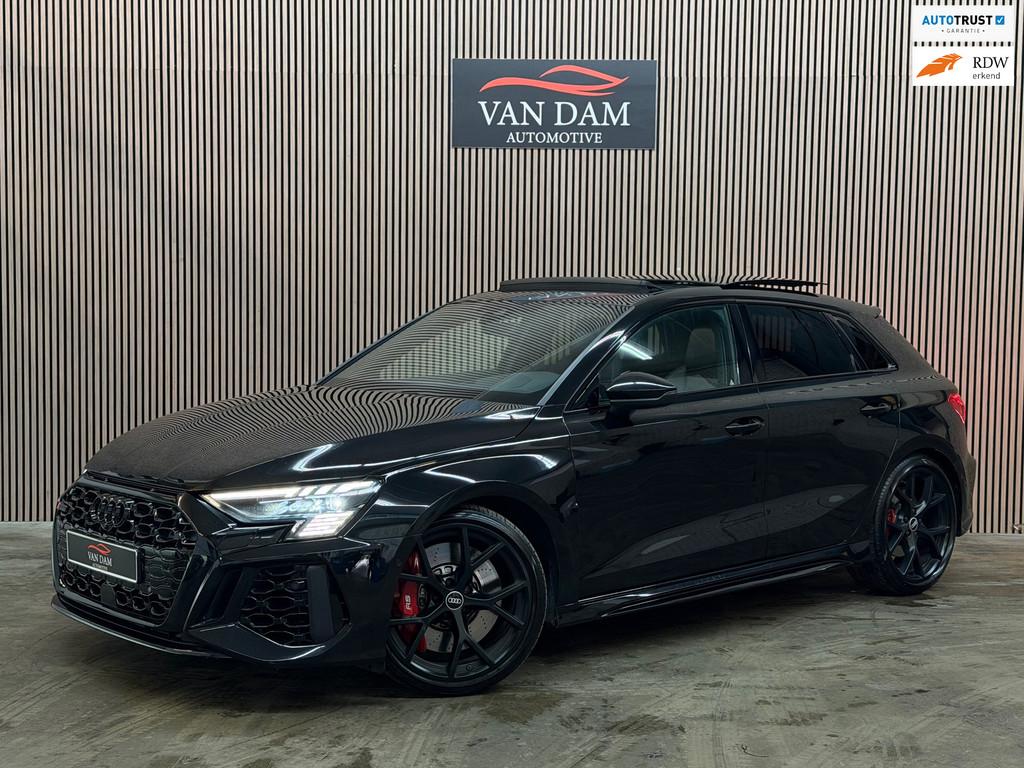 Audi A3 Sportback 2.5 TFSI RS 3 quattro 2021 PANO LEDER B&O, Automaat, Gebruikt, RS3, Zwart