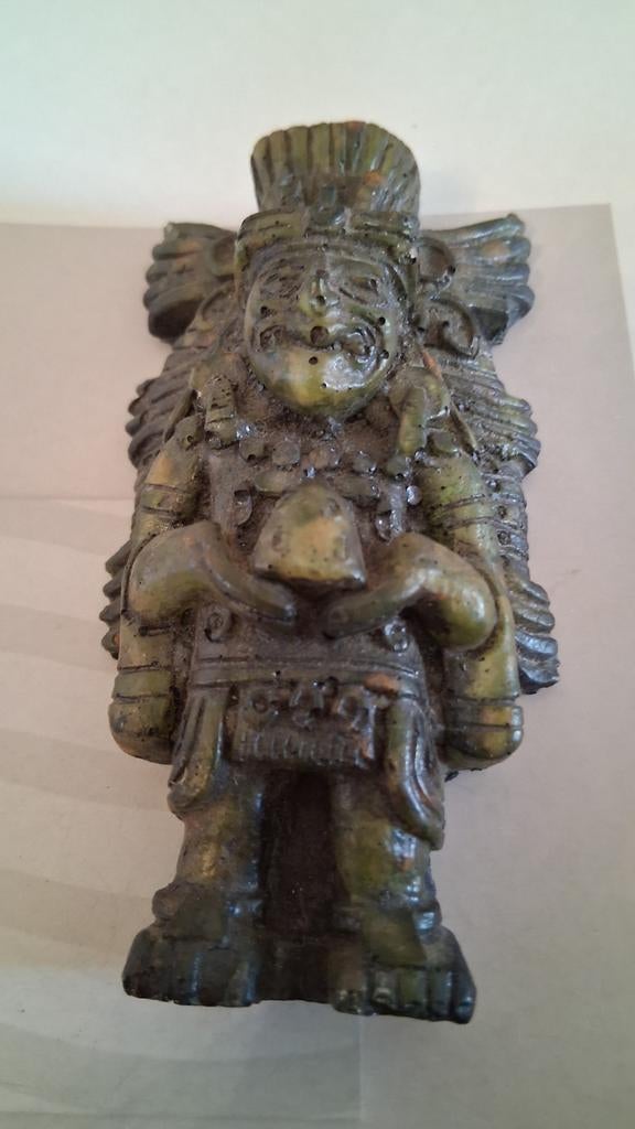 Peruaans Hars Beeldje - Inca Krijger, Verzenden